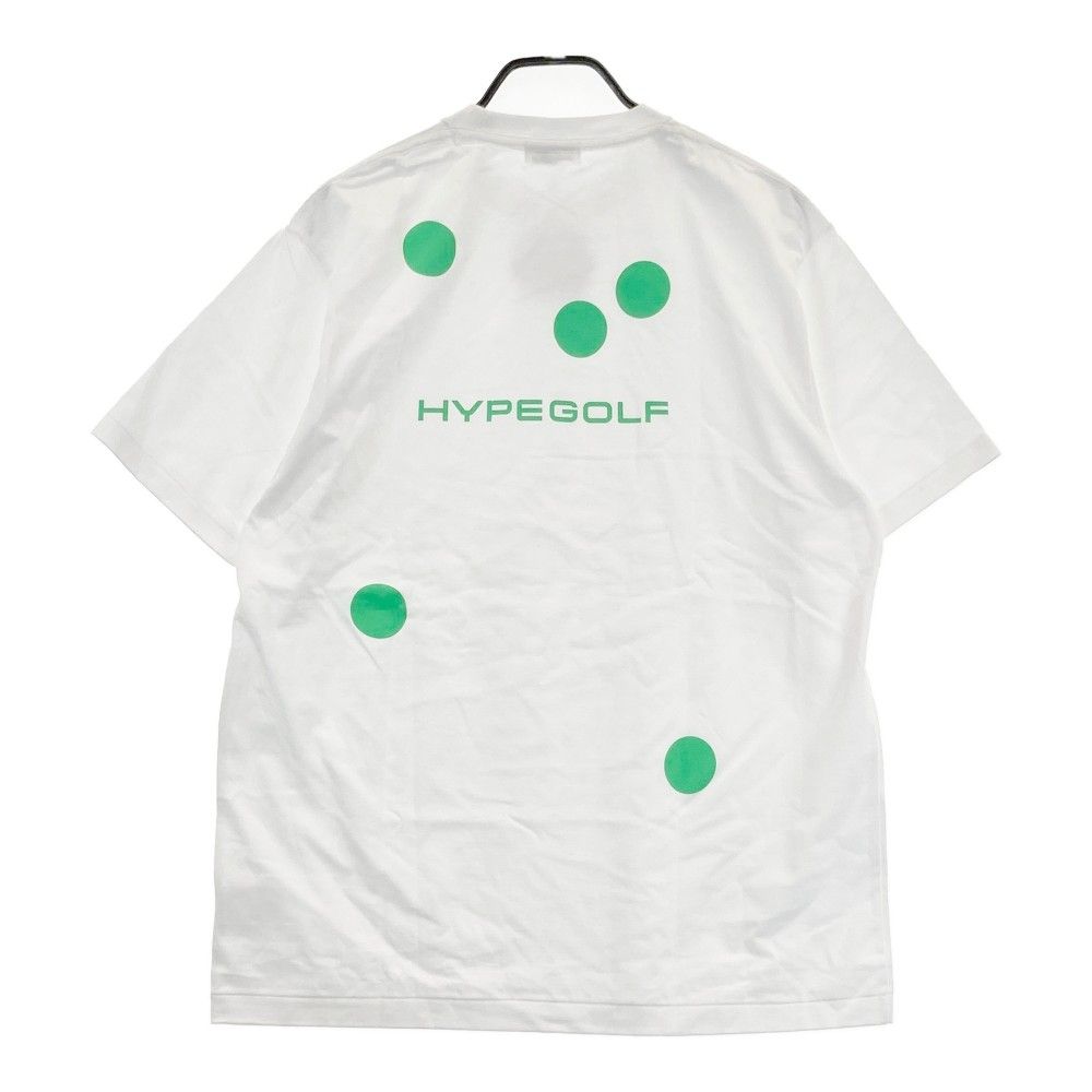 サイズ：XL HYPEGOLF ハイプゴルフ  半袖Tシャツ  ホワイト系 [240101418580] ゴルフウェア メンズ ストスト サイズ：XL HYPEGOLF ハイプゴルフ 半袖Tシャツ ホワイト系