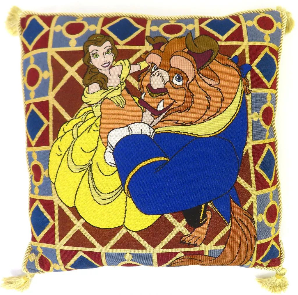 中古】クッション・抱き枕・本体 ベル＆野獣 クッション 「美女と野獣