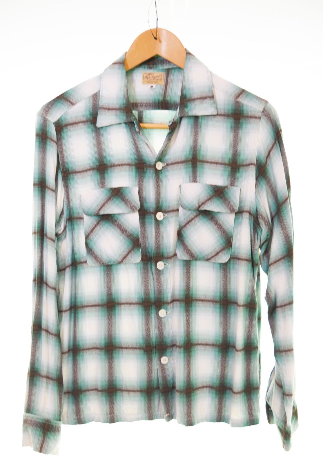 スタイルアイズ STYLEEYES レーヨン オンブレ 良い チェックシャツ