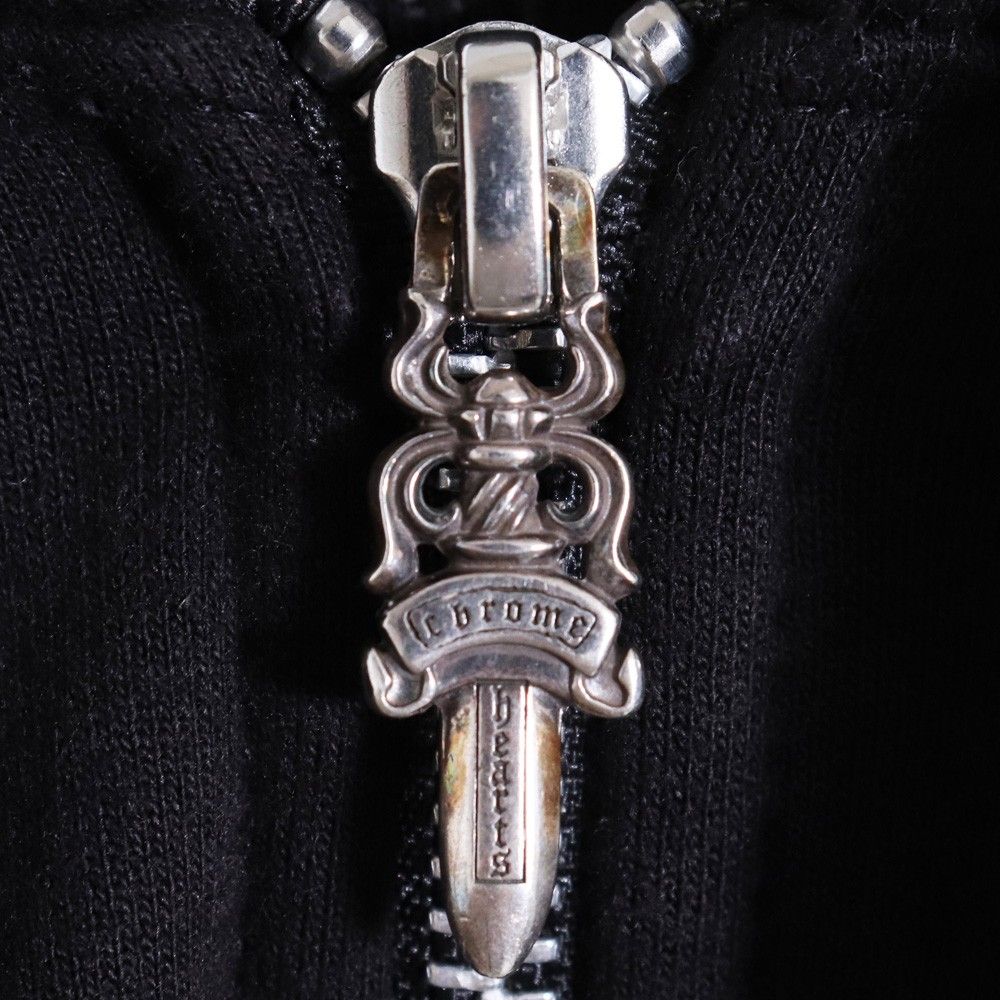 CHROME HEARTS ヘアリーダガー ジップアップパーカー Sサイズ