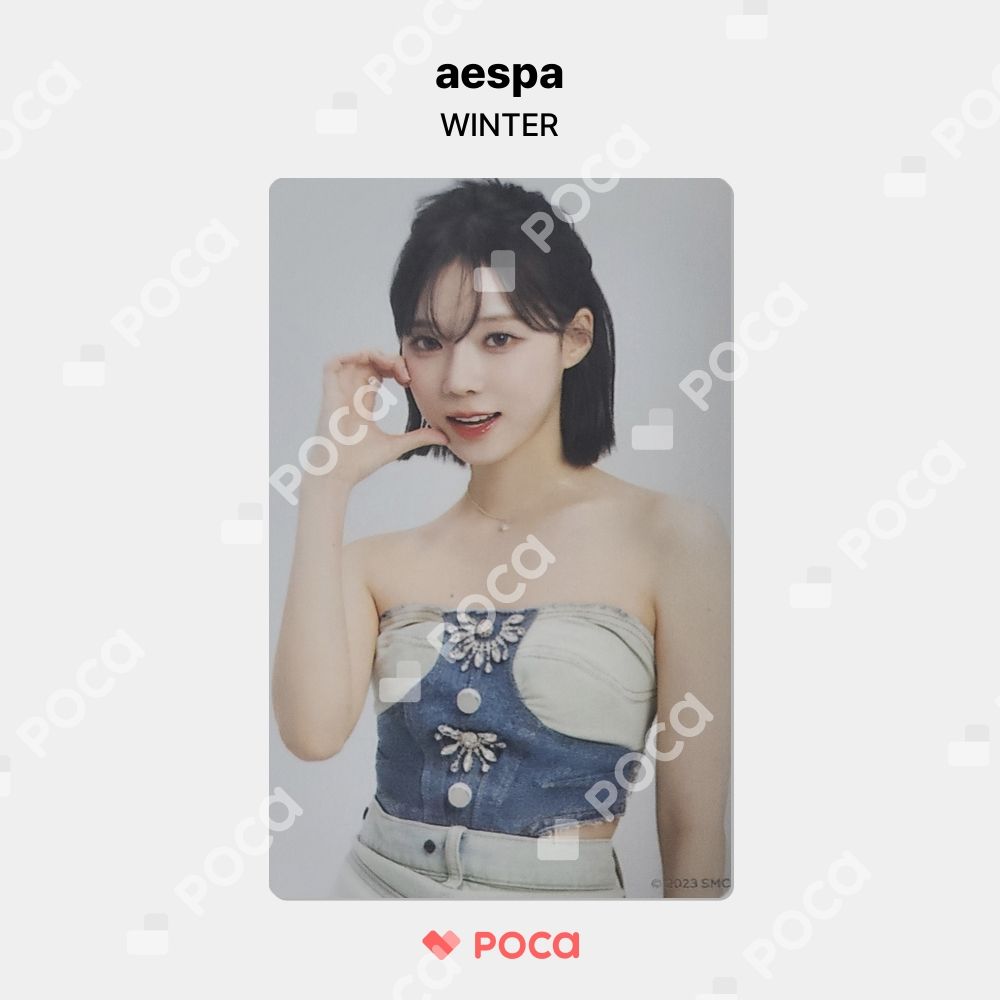 aespa dvd特典トレカ　ウィンター　SYNK hyper LINE aespa「aespa LIVE TOUR 2023 'SYNK : HYPER LINE' in JAPAN