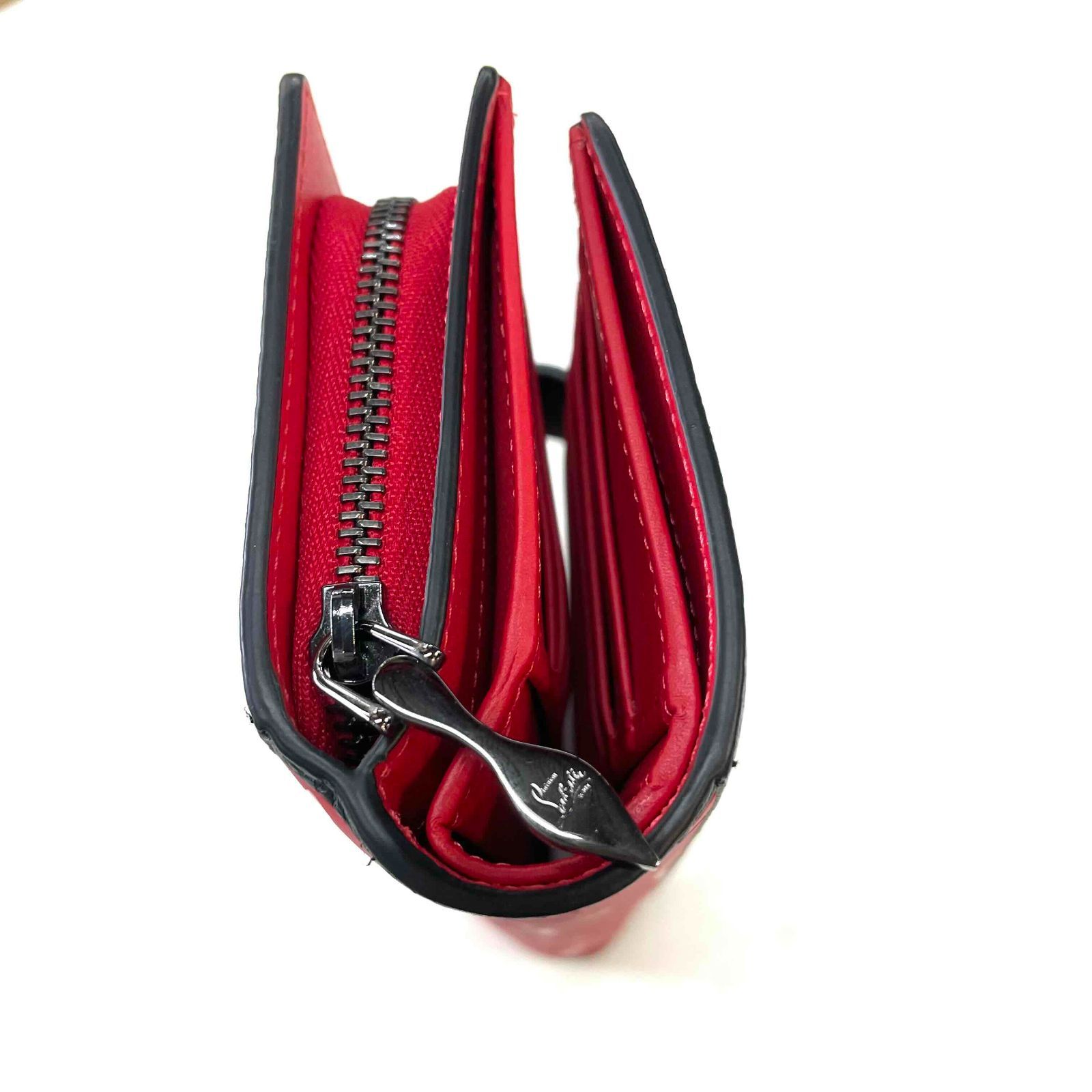美品 Christian Louboutin クリスチャンルブタン PALOMA WALLET CALF 