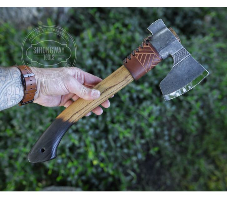 見本 ウクライナ産】手作り斧 中型アックス2装飾付き ハチェット