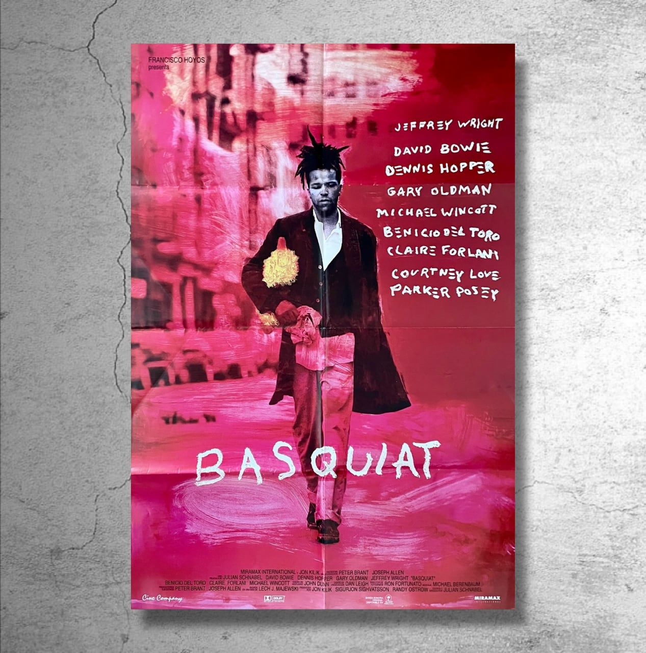 映画『BASQUIAT バスキア』1996年ドイツ上映時の告知ポスター 【公式通販】