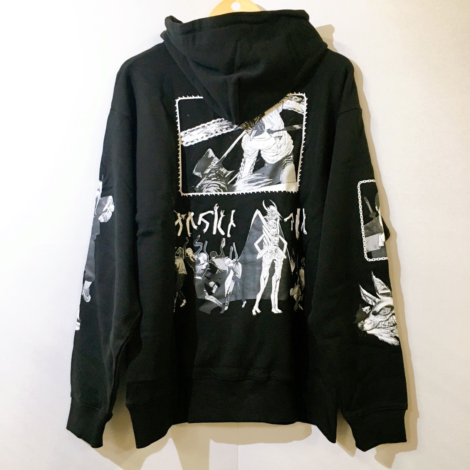 エックスガール × チェンソーマン / コラボ パーカー Mサイズ X-girl（エックスガール）の「X-girl × CHAINSAW MAN SWEAT