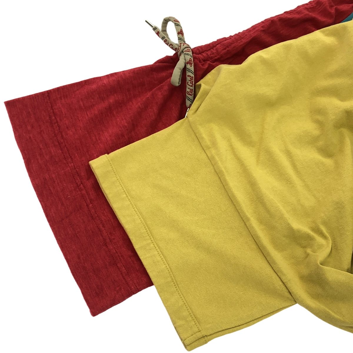Vivienne Westwood - Vivienne Westwood RED LABEL ヴィヴィアンウエストウッド レッドレーベル リメイクORBドローストリングトップス Tシャツ 16-12-341037 イエロー×レッド 00 Vivienne Westwood RED LABEL ヴィヴィアンウエストウッド