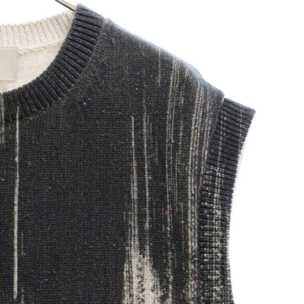 YOKE 22SS Printed Cotton Crewneck Vest YOKE PRINTED COTTON