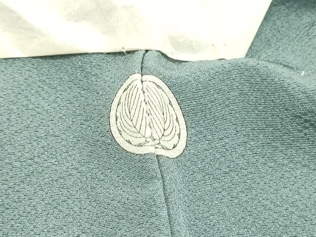 平和屋着物▽上質な色無地 単衣 牡丹鼠色 正絹 逸品 BAAS8183yc