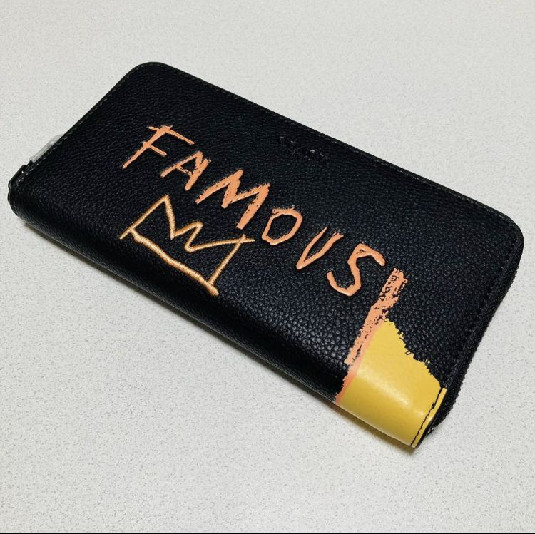 ☆ COACH コーチxバスキア限定コラボ 長財布 5447 FAMOUS 黒 ブラック