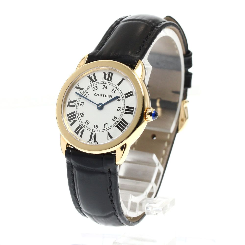 カルティエ CARTIER W6700355 ロンドソロ SM K18YG クォーツ レディース _907708