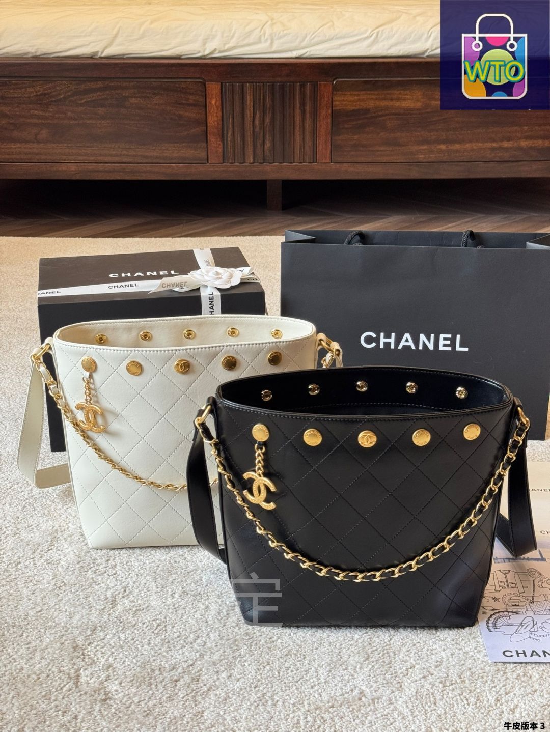 【即購入⭕️】CHANEL ハンドバッグ 今日特価】Chanel 25P リベット バケツバッグ 22×25cm-WTO輸入1