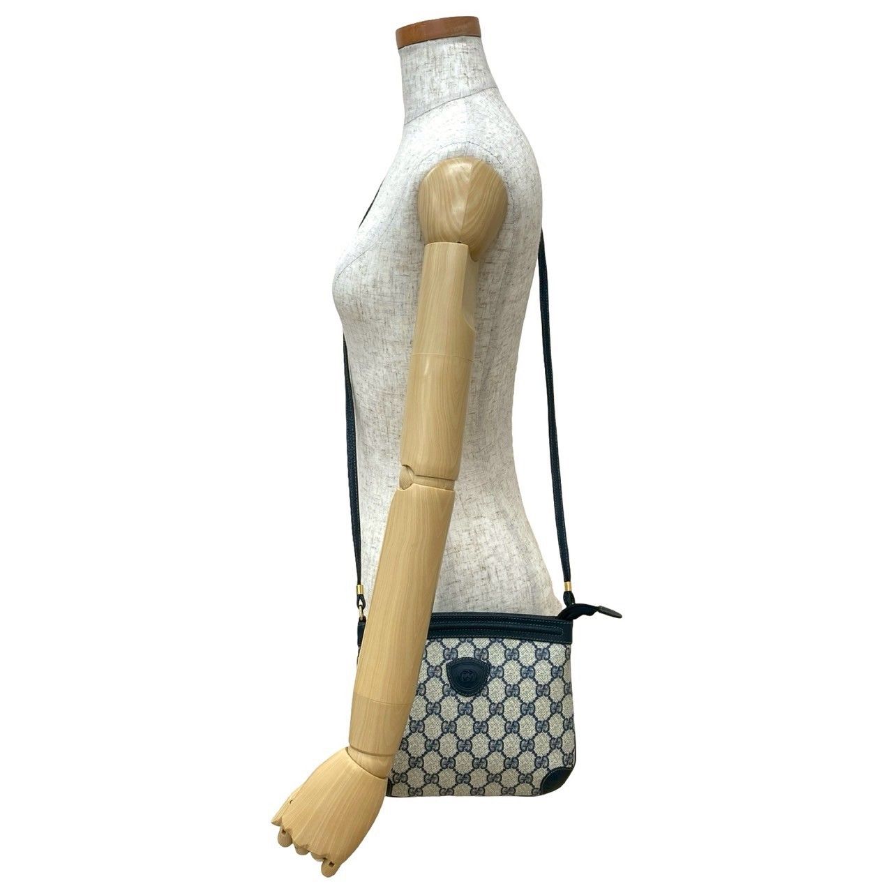 極 美品 GUCCI グッチ オールドグッチ ヴィンテージ GG ロゴ 金具