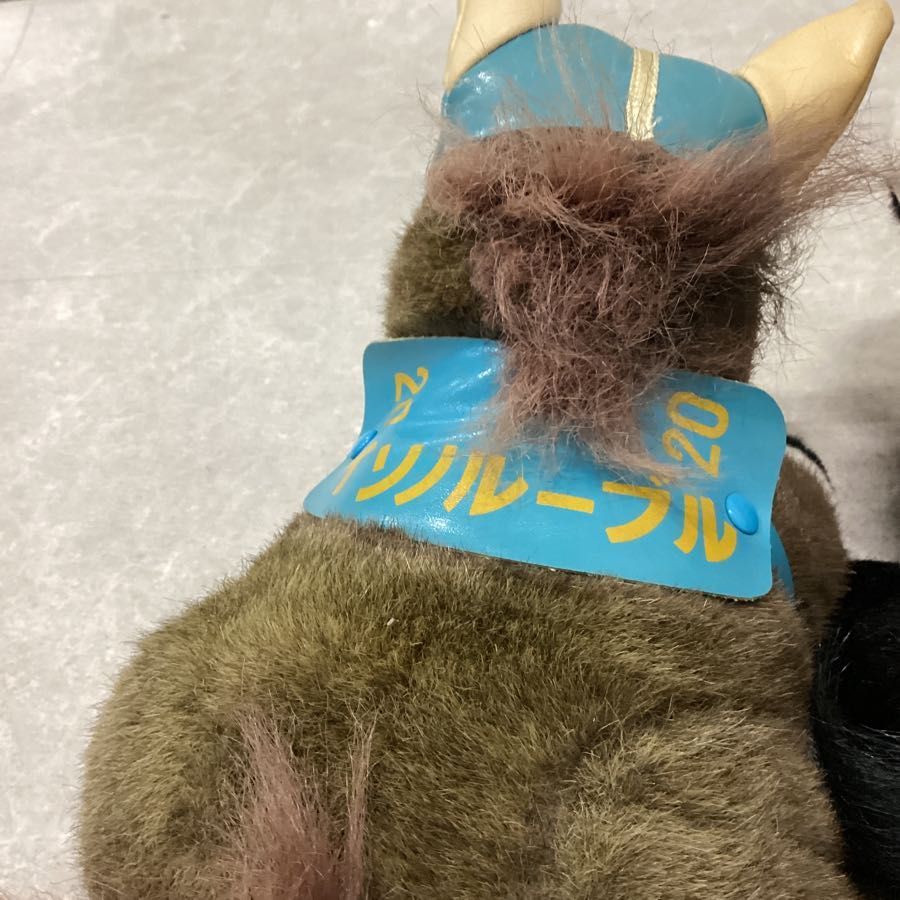 イソノルーブル　巨大競馬　馬　ぬいぐるみ　レトロ　3匹 AVANTI アバンティー ぬいぐるみ 馬 競馬 イソノルーブル