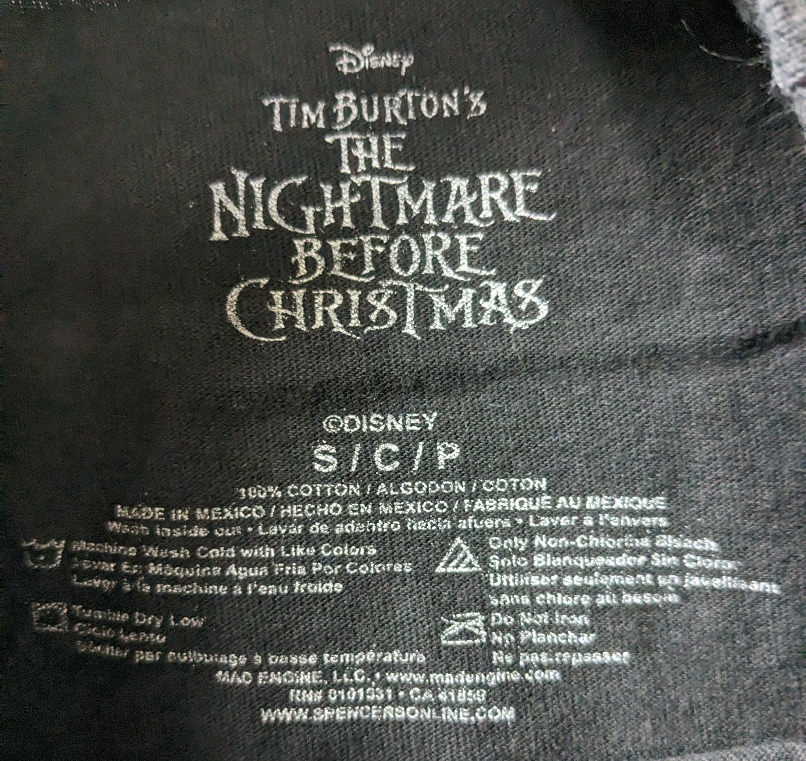 ディズニー tシャツ ナイトメアビフォアクリスマス tシャツ ジャック