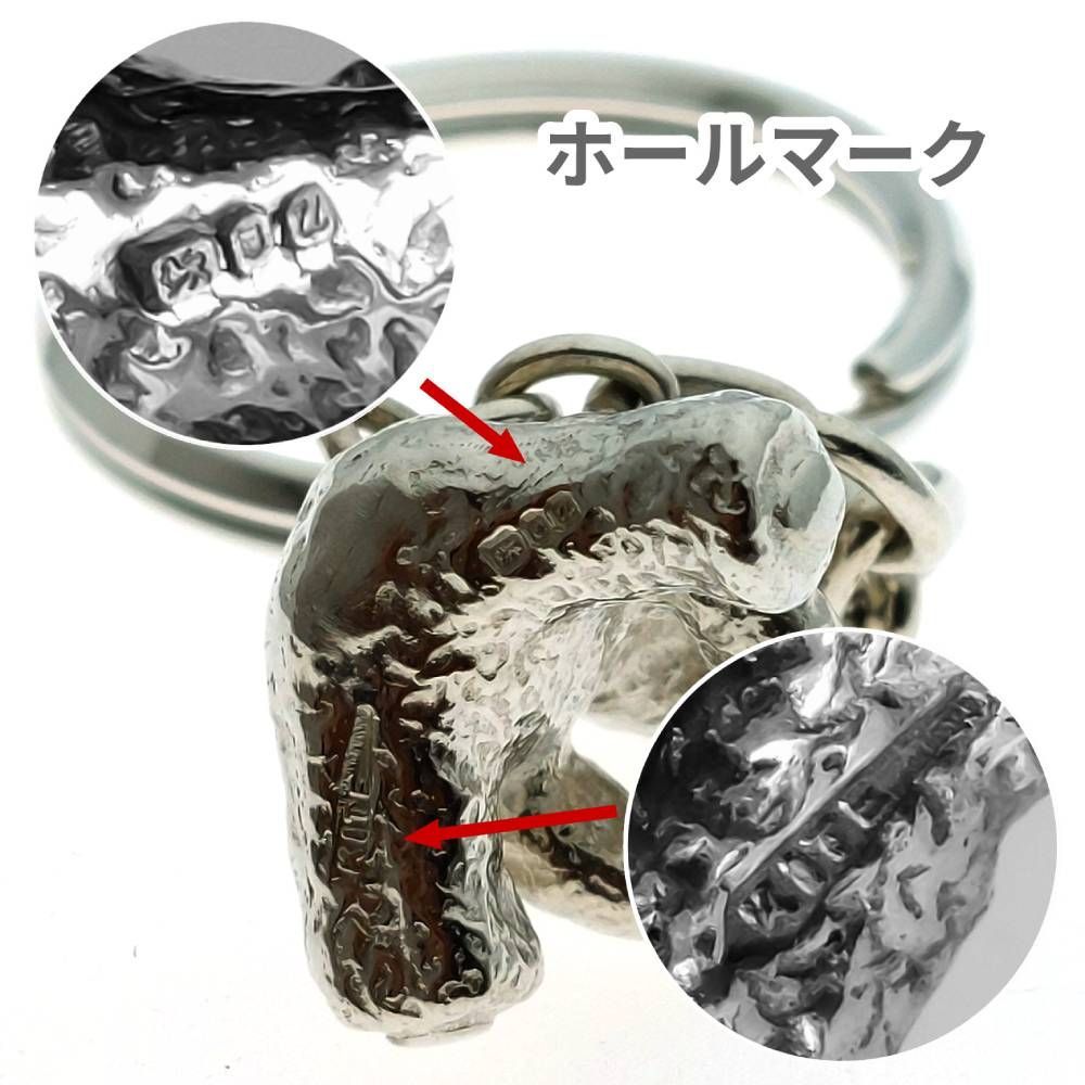 ロンドン テディ 純銀製 テディベア キーホルダー プレゼント