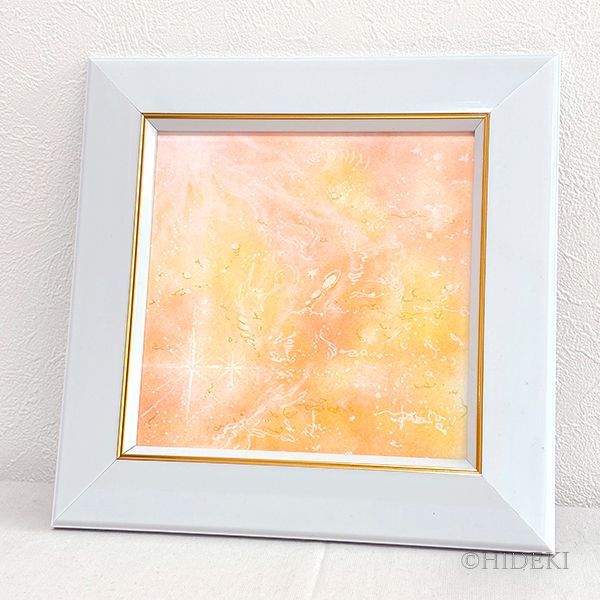 抽象画パステルアート あいのかたち