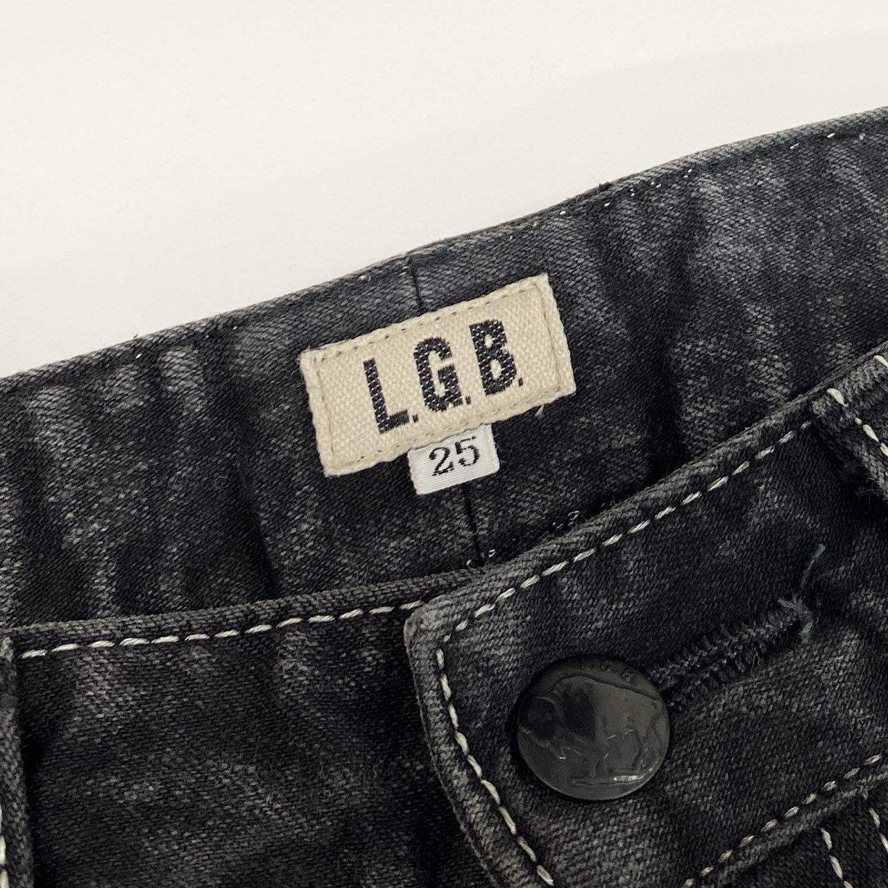 62g24 L.G.B. エルジービー ルグランブルー レザー切替 デザインパンツ  