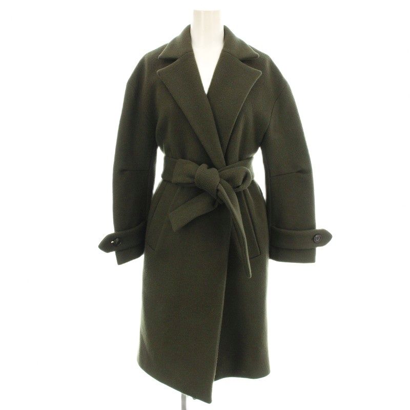 新品カーキ色SACRA春秋コットンコート CRUMPLED FINISH COTTON COAT | COAT | SACRA（サクラ