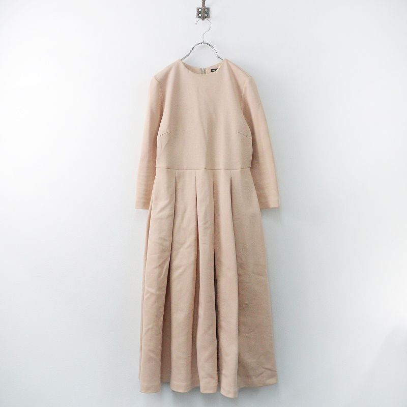 TSURU By MARIKO OIKAWA / ノーカラードレスワンピース/長袖ワンピース/36/コットン/WHT/DR-2204480 ツルバイマリコオイカワ TSURU By MARIKO OIKAWA コットン ノーカラー