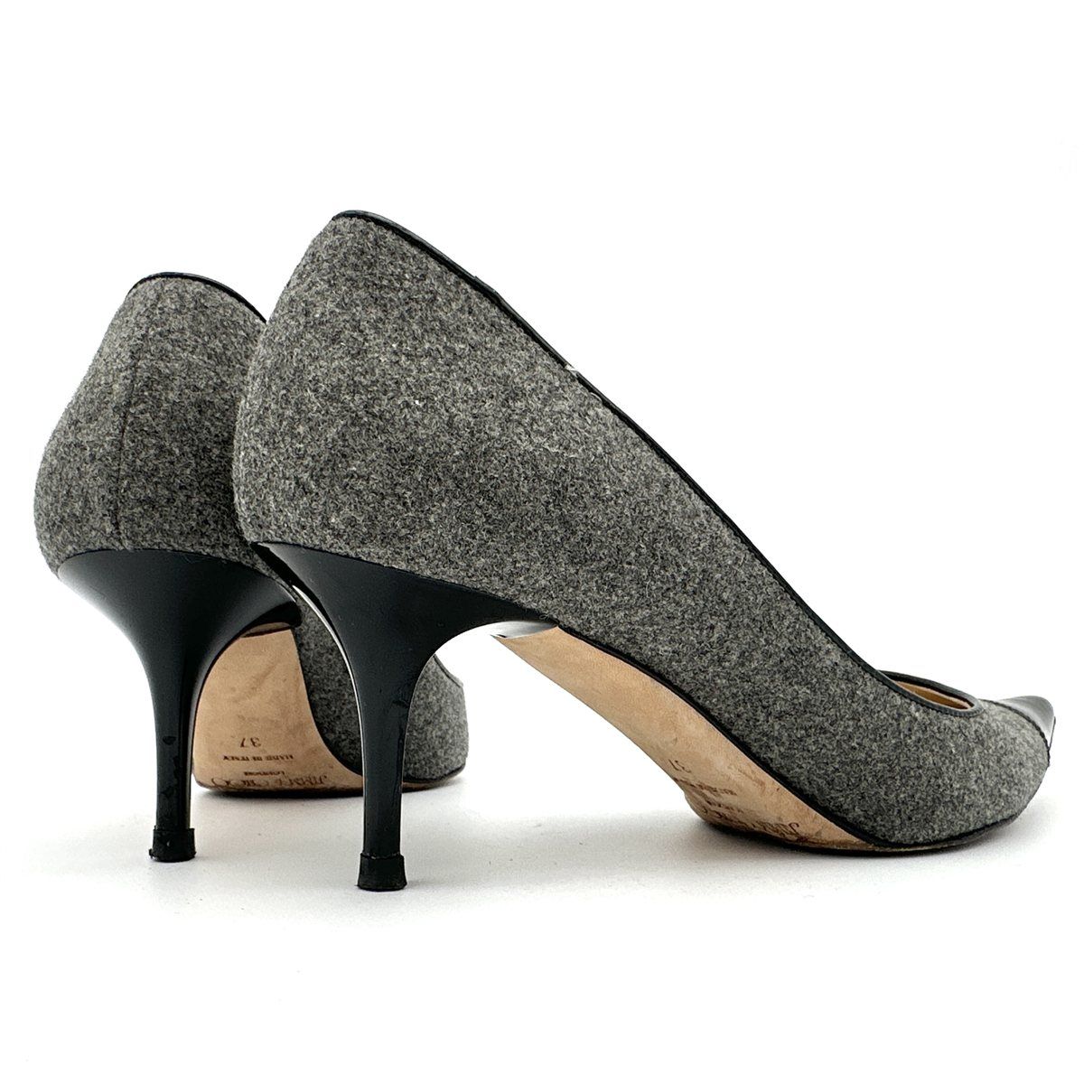 美品✨JIMMY CHOO　スウェード×メッシュ　ハイヒールパンプス　グレー 美品✨JIMMY CHOO スウェード×メッシュ ハイヒールパンプス