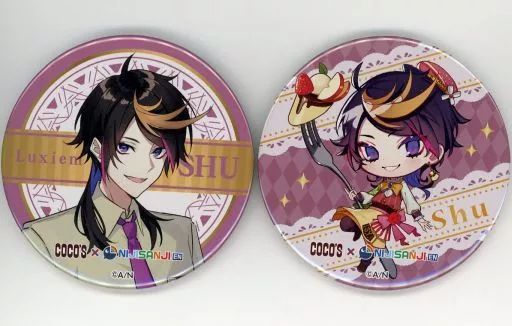 にじさんじ 闇ノシュウ ココス 缶バッジ セット にじさんじEN シュウ 缶バッジセット にじさんじEN 闇ノシュウ