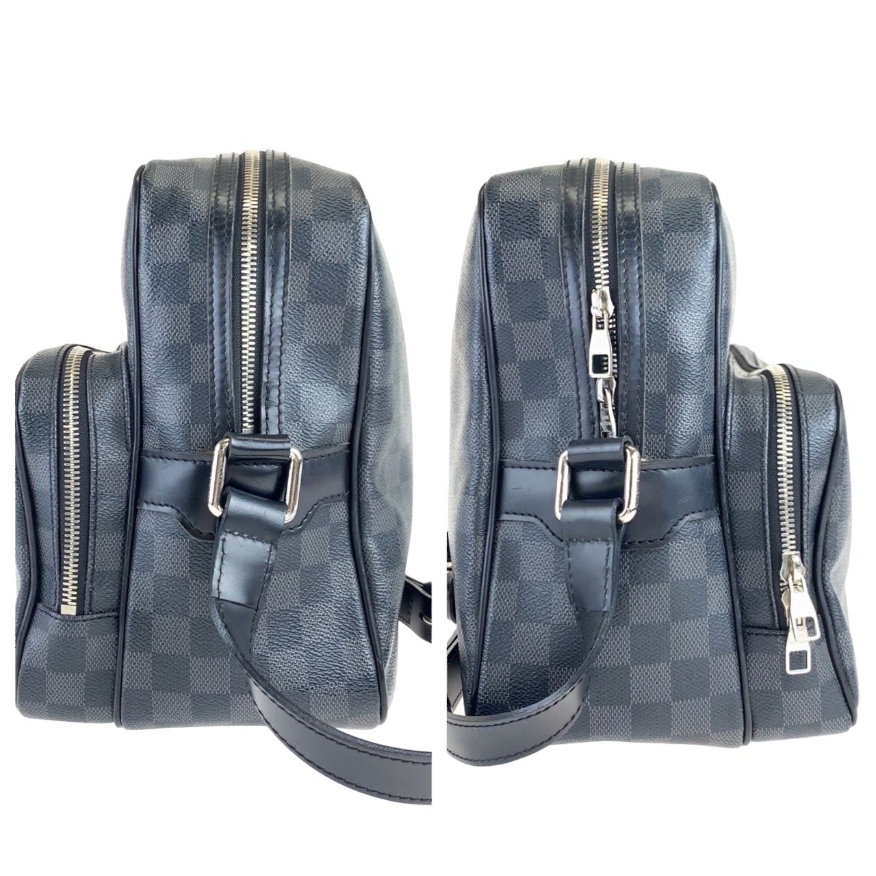 美品 LOUIS VUITTON ルイヴィトン ダミエグラフィット イオ ブラック 