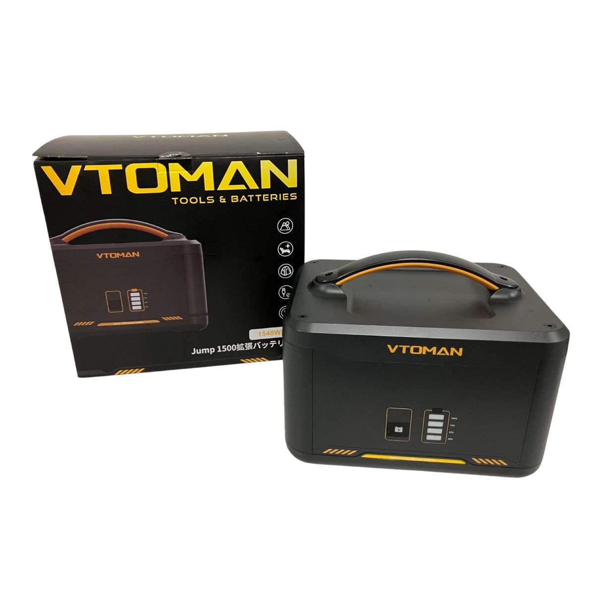 VTOMAN ポータブル電源 Jump 1500 拡張バッテリー ジャンクB10448611