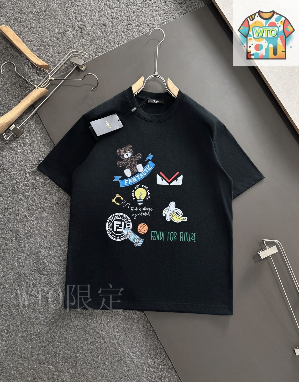 フェンディ⭐︎Tシャツ 今日WTO】FENDI 2025 Print T フェンディ 2025 プリント T
