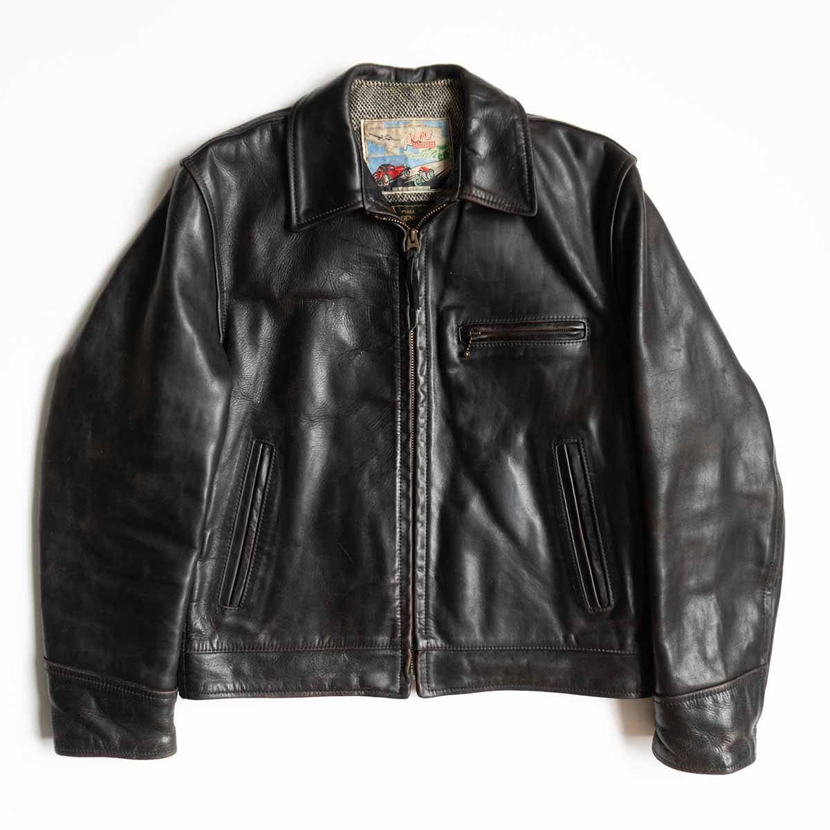 雰囲気抜群】AERO LEATHER【ハイウェイマン ホースハイド レザー