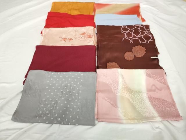 平和屋着物★和装小物　上質な帯揚げ　10枚セット　逸品　AAAO4951ps 平和屋着物☆和装小物 上質な帯揚げ 10枚セット 逸品 AAAO4951ps