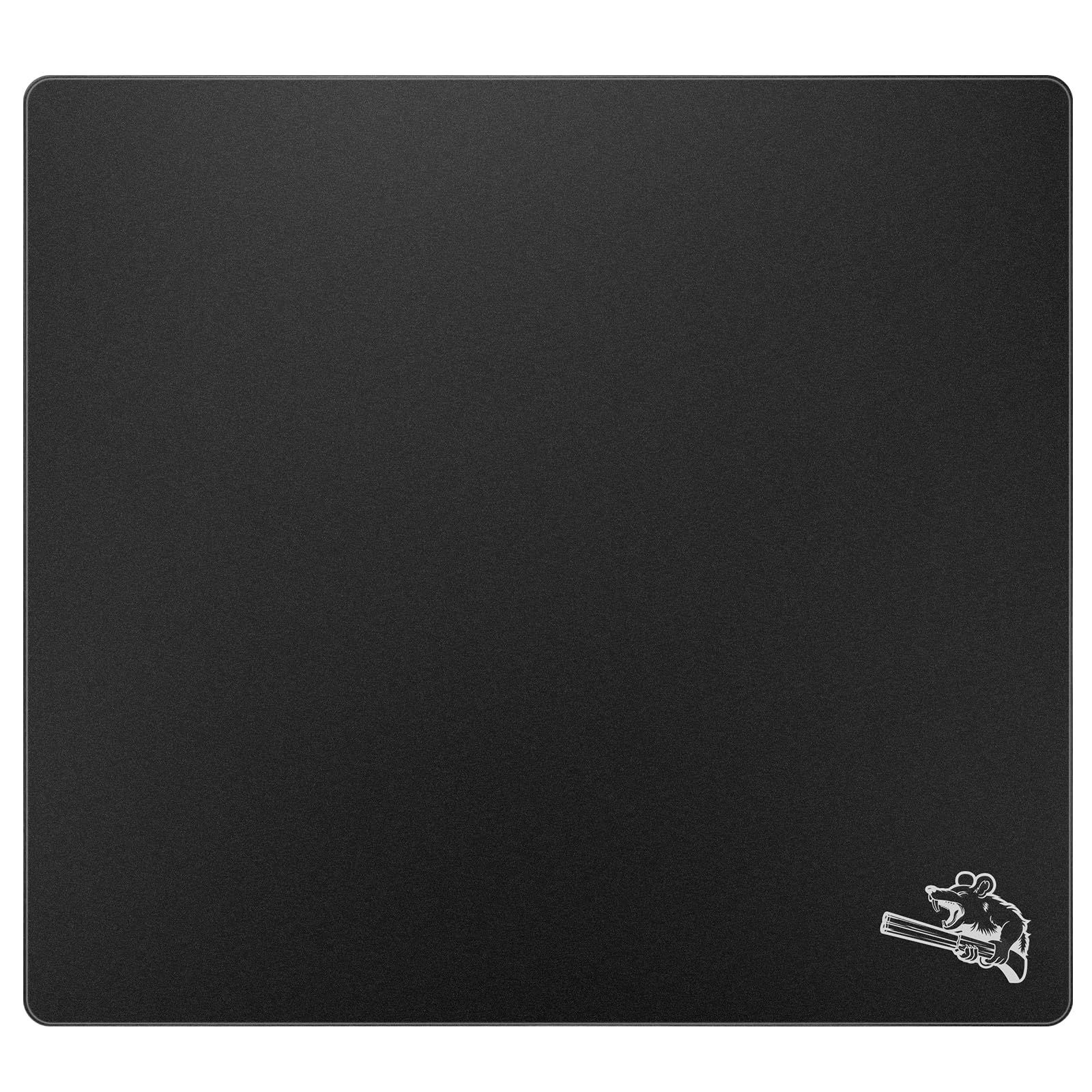 SIROOLAC グラスゲーミングマウスパッド 320mm×360mm FPSゲーム 特殊強化ガラス 耐久性に優れ 厚さ3mm 正確かつ迅速に対戦相手を狙い撃つことができます 320mm×360mm ブラック