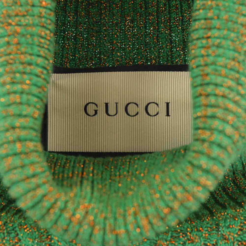 GUCCI (グッチ) 19AW Turtle Neck Sweater ラメタートルネック長袖