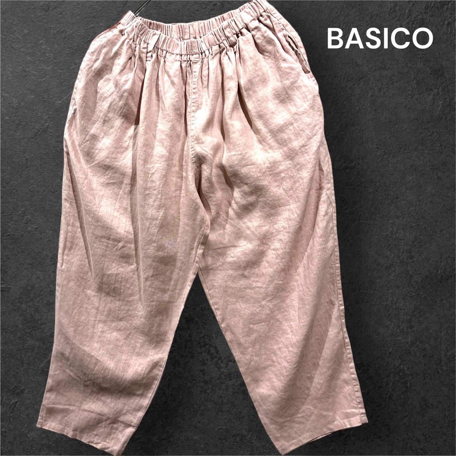 新品 タグ付 23,100円 BASCO バスコ マオパンツ マオP麻・12 新品 タグ付 23,100円 BASCO バスコ マオパンツ マオP麻・12