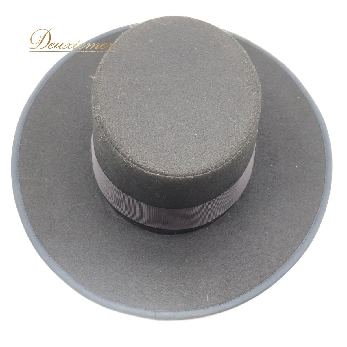 フラメンコ衣装】ブラック コルドベス ハット 帽子 真っ黒 ダンス用