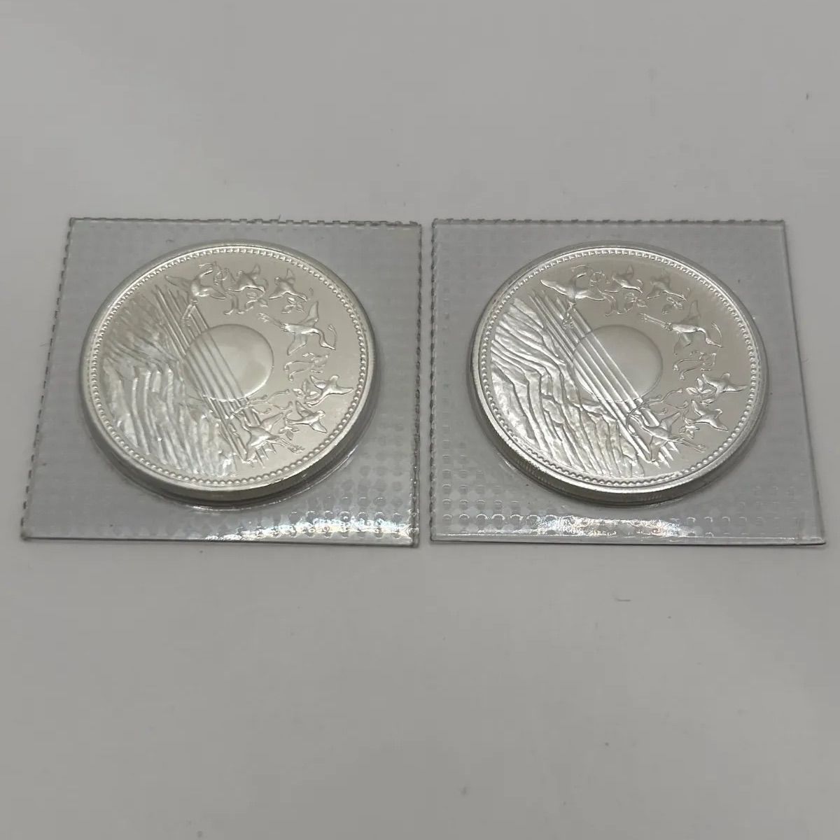昭和天皇陛下御在位60年記念1万円銀貨ブリスターパック2枚セット