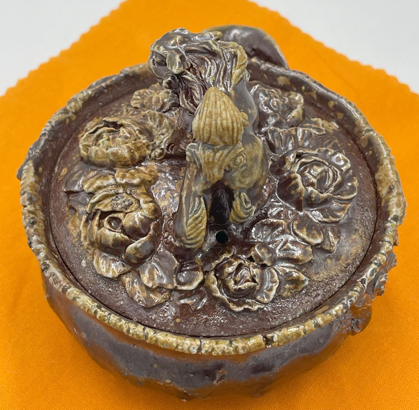 備前焼　難波誠治作　獅子　宝瓶　NS5 備前焼 難波誠治作 獅子 宝瓶 NS5 【下3-24】備前焼 難波周作