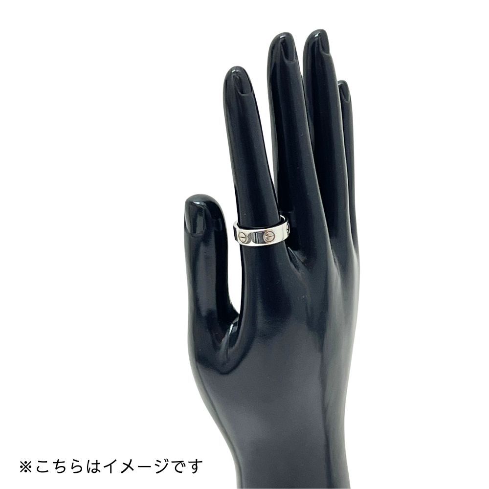 CARTIER カルティエ 750 ホワイトゴールド ラブ リング 6.5g 50=9.5号