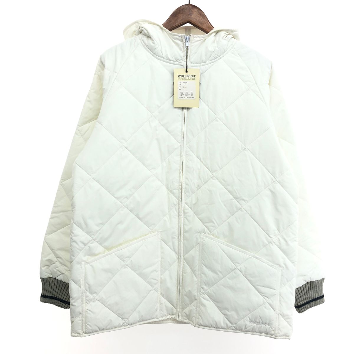 WOOLRICH ウールリッチ キルティング ジャケット サイズ M ホワイト メンズ 243001000263