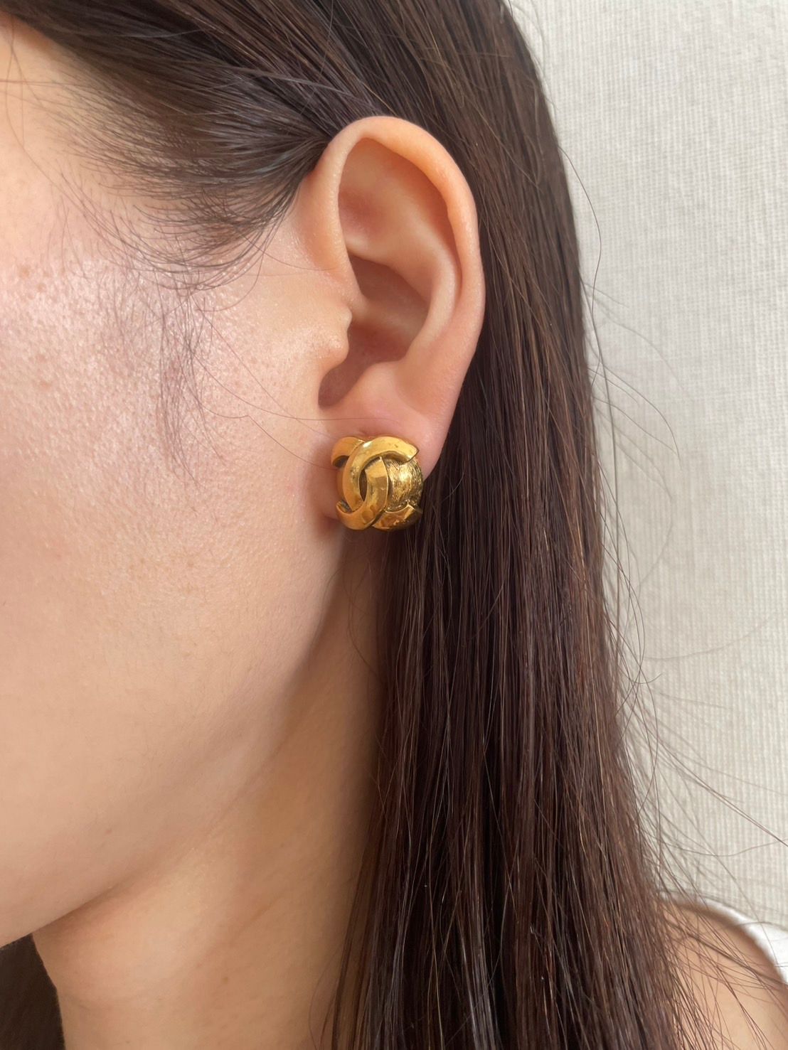 CHANEL ココマーク 【片耳】イヤリング 美品 ヴィンテージ CHANEL 美品 シャネル イヤリング ターンロック ココマーク