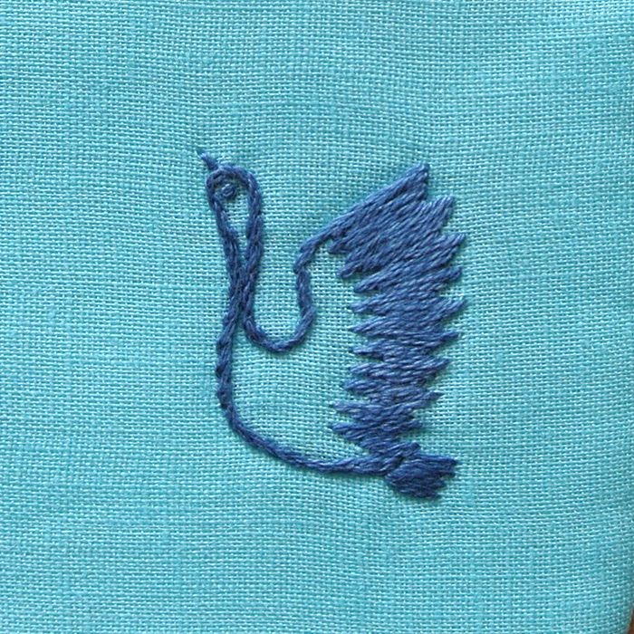 ポーチ 白鳥の湖 ハンドメイド 手刺繍-4