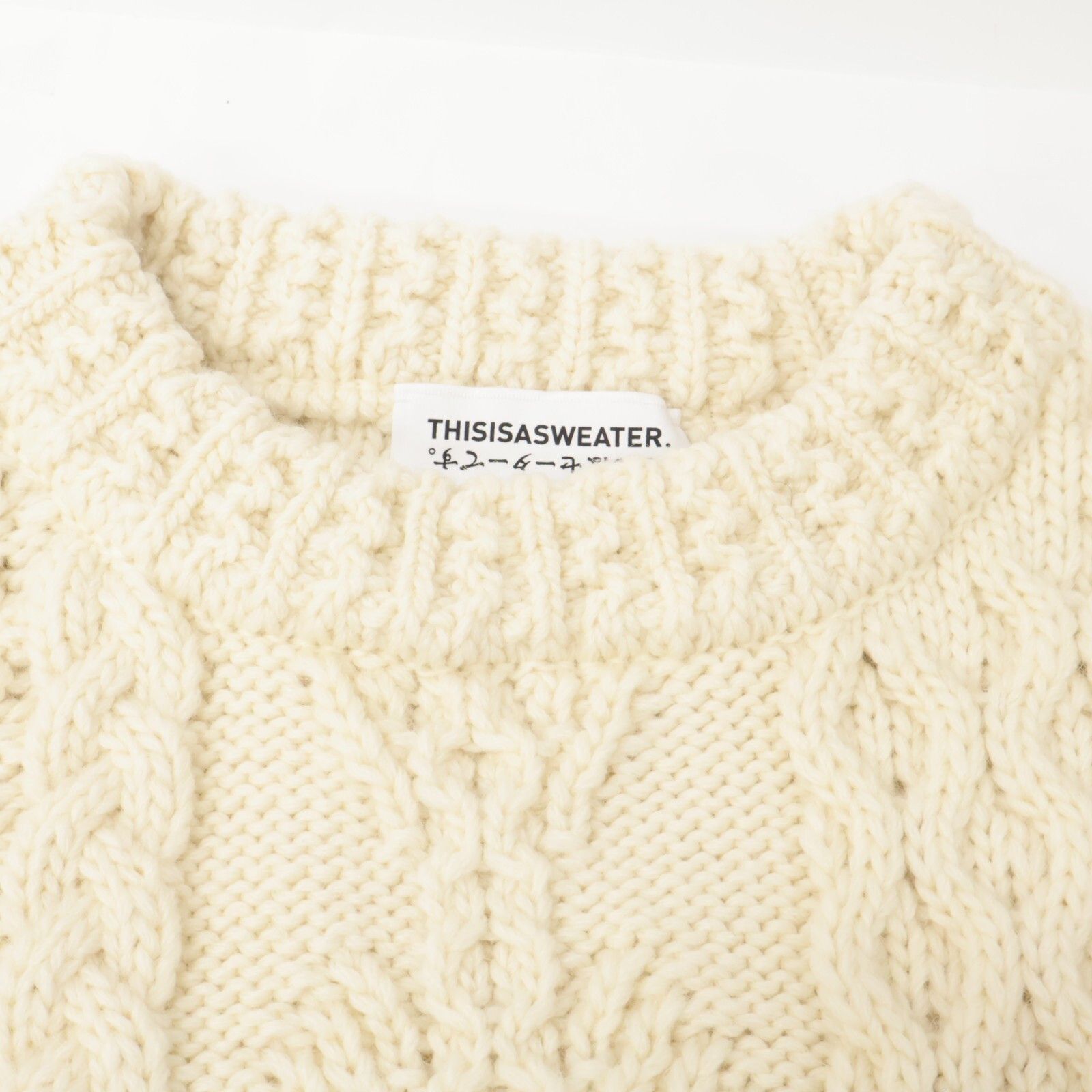 THISISASWEATER. ディスイズアセーター 【YONETOMI】25-244-002