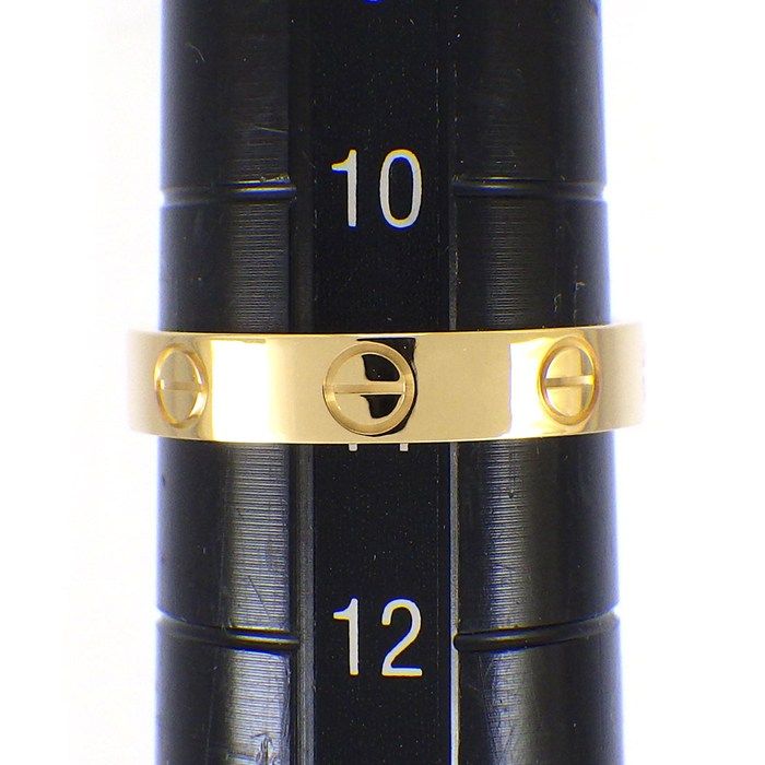カルティエ Cartier リング ラブ スモールモデル SM B4085051 K18YG 11  