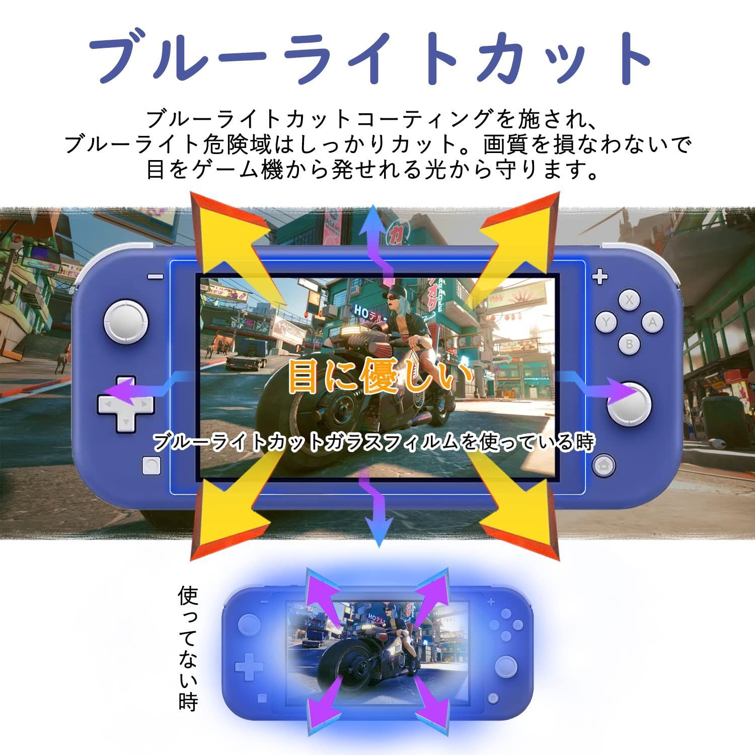 在庫処分】Kaneishi 3枚セット Nintendo Switch Lite 対応 ガラス ...