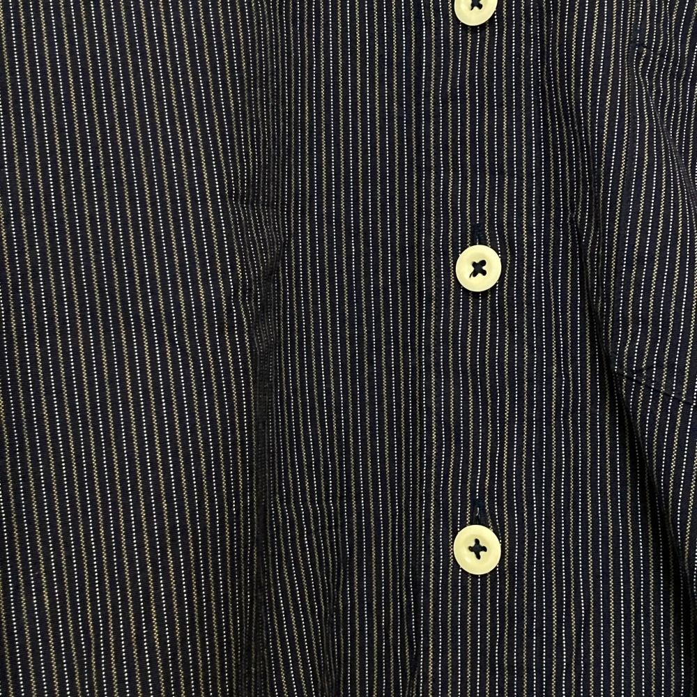 美品MARGARET HOWELLバンドカラー　ブラウス　ストライプ　sizeⅡ 美品MARGARET HOWELLバンドカラー ブラウス ストライプ sizeⅡ