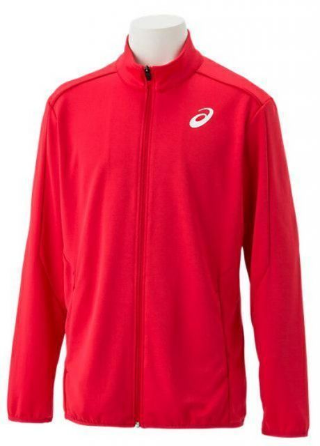 asics アシックス M TEIBAN KNIT JKT CLASSIC RED XS 2091A176 600 | スポーツ スポーツウェア 陸上 競技 ランニングウェアジャケット ジャージ トップス 吸汗速乾 メンズ Ｍ’Ｓ スポーツ用品 ワンポイント 