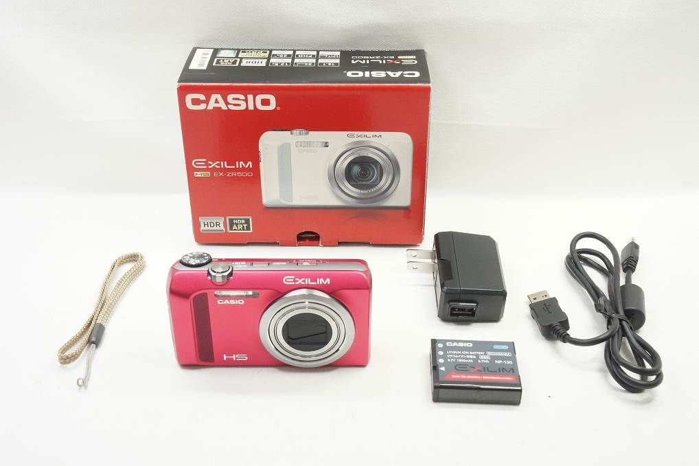 CASIO カシオ HIGH SPEED EXILIM EX-ZR500 コンパクトデジタルカメラ レッド 元 250711k