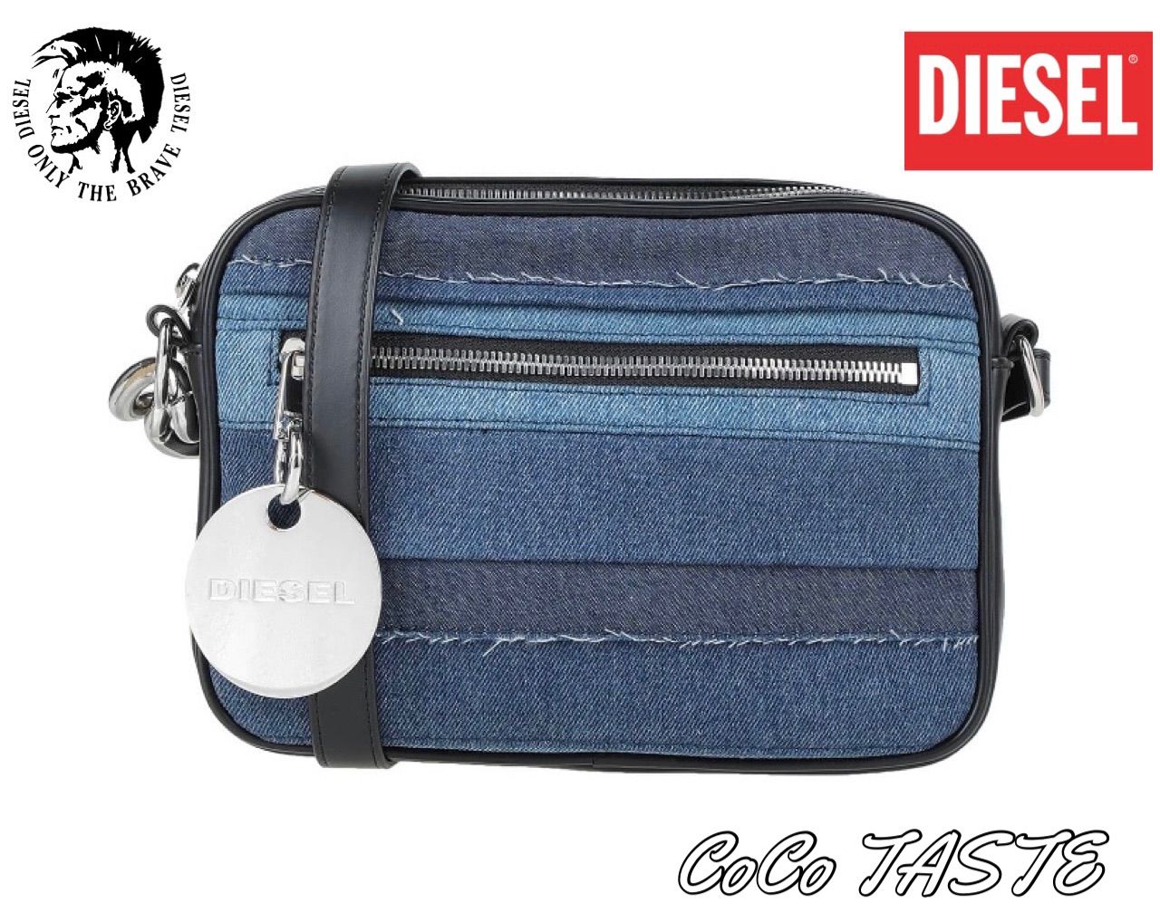 □新品タグ付正規品□DIESEL ディーゼル□デニム□ショルダーバッグ ...