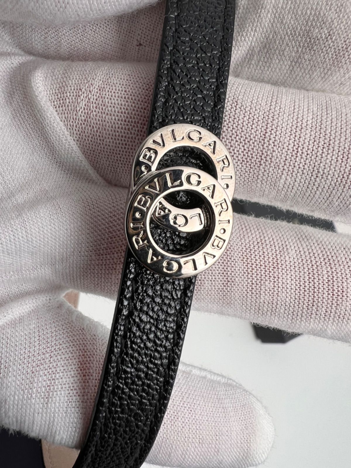 BVLGARI ブルガリ　レザー　ブレスレット　チョーカー brandvalue-store_t19012a