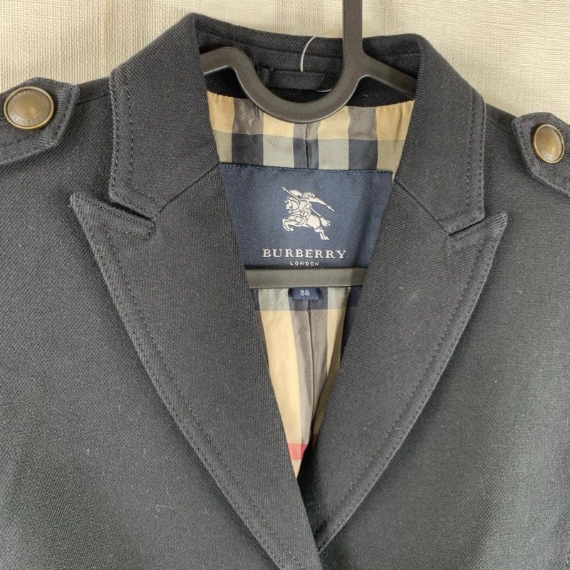 バーバリーロンドン BURBERRY LONDON コート 黒 38サイズ 857486