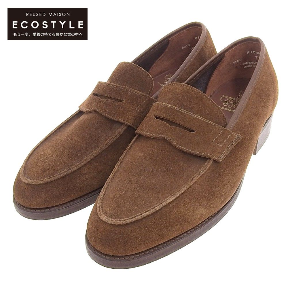 CROCKETT＆JONES スエードローファー-